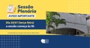 Aviso sobre mudança de horário da Sessão Plenária