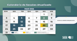 As sessões são realizadas no formato híbrido, com participação presencial e remota, no Plenário ...