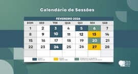 Calendário das sessões plenárias de fevereiro está disponível
