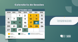As sessões seguem em formato híbrido, de forma presencial no Plenário Antônio Koury, e transmiti...