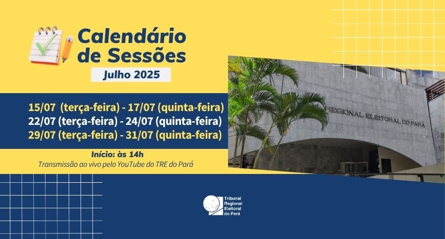 As sessões começam às 14h, em formato híbrido, na sede do Tribunal, com transmissão ao vivo pelo...