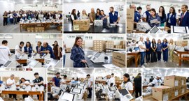 Desembargadora Filomena Buarque acompanhou o funcionamento dos equipamentos e realizou uma votaç...
