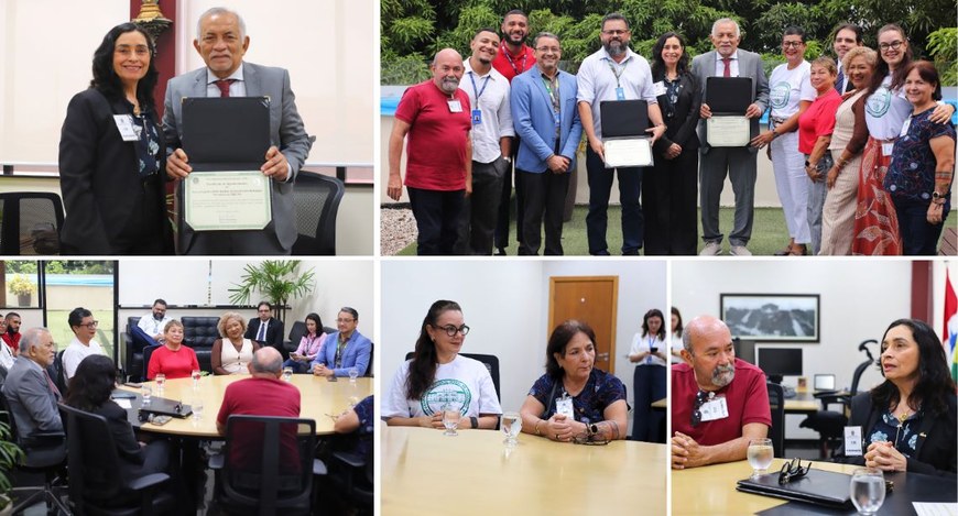 A entrega ocorreu durante visita institucional da reitora pro tempore com o objetivo de agradece...