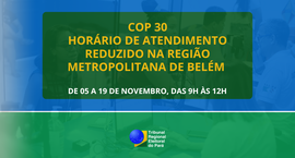 TRE do Pará adapta atendimento ao público durante a COP30