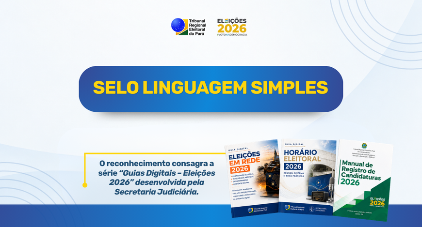 O reconhecimento foi concedido à série “Guias Digitais – Eleições 2026”, desenvolvida pela Secre...