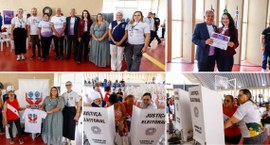 Na ocasião, foi entregue um certificado de agradecimento às instituições parceiras do evento, co...