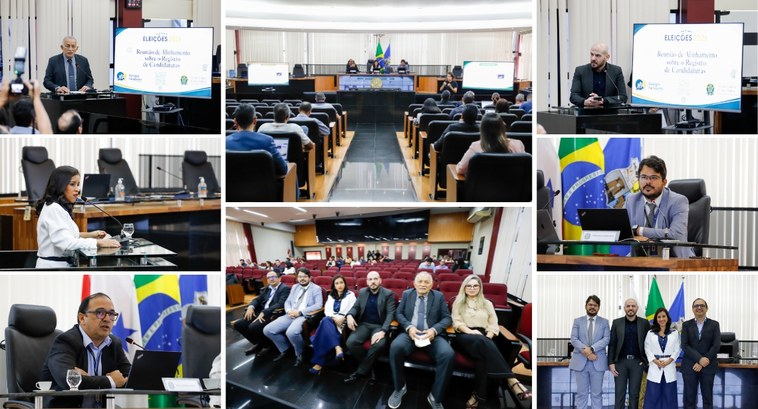 A abertura da reunião contou com a presença do presidente do Tribunal, desembargador José Maria ...
