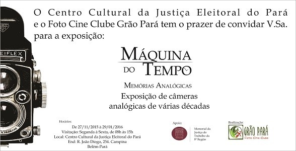Exposição de câmeras antigas - TRE-PA O Centro Cultural da Justiça Eleitoral do Pará em parceria do Cine Clube Grão Pará realizaram ex...