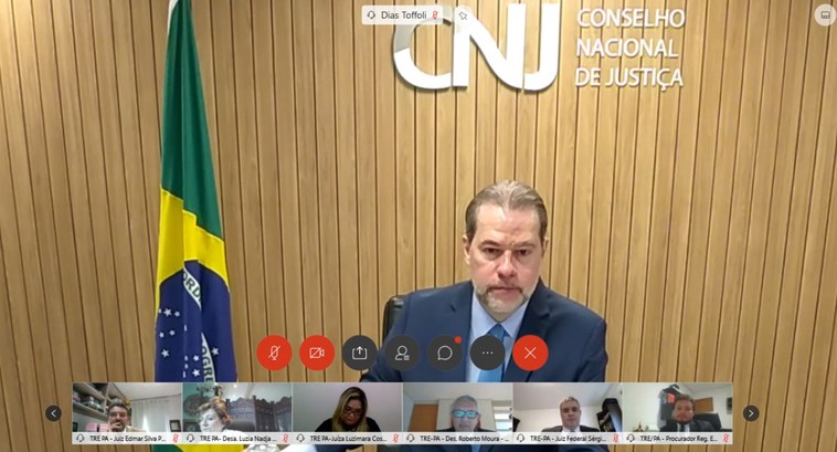 Reunião faz parte da agenda de visitas institucionais do ministro a tribunais brasileiros e repr...
