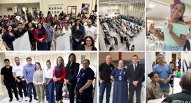 A desembargadora Filomena Buarque, corregedora regional eleitoral, esteve no sábado (11) no muti...