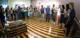 Coquetel de lançamento da Exposição "Ribeirinho 360°", no Centro Cultural da Justiça Eleitoral d...