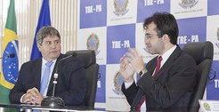 TRE-PA - Desembargador Ricardo Ferreira Nunes e Procurador Regional Eleitoral Daniel Azeredo