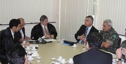 TRE-PA - Reunião entre o desembargador Ricardo Nunes e autoridades representantes dos órgãos de ...
