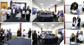 A cerimônia foi conduzida pelo presidente do Tribunal, desembargador José Maria Teixeira do Rosá...