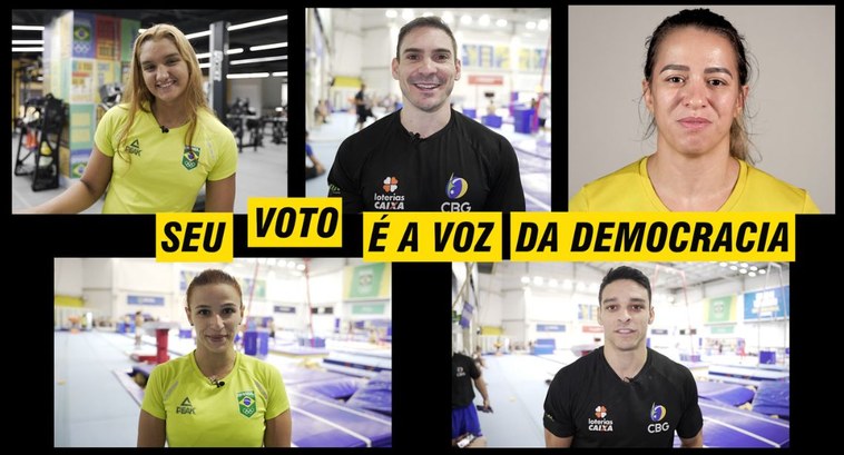 Atletas olímpicos participam de campanha da Justiça Eleitoral para estimular o voto jovem Nomes como Jade Barbosa e Arthur Zanetti, campeões da ginástica artística, lembram a importância...