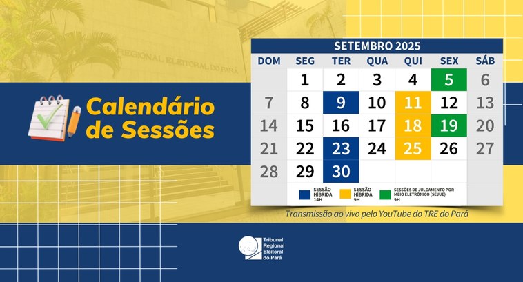 Calendário das sessões plenárias de setembro está disponível As sessões são realizadas no formato híbrido, com participação presencial e remota, no Plenário ...