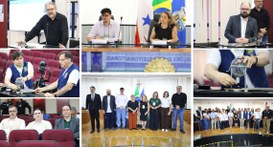 O evento foi presidido pela juíza federal substituta da Corte Eleitoral do Pará, Carina Bastos d...