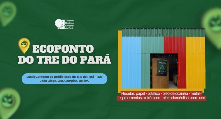 Coleta de recicláveis fortalece o compromisso do TRE do Pará com a sustentabilidade Coleta de recicláveis fortalece o compromisso do TRE do Pará com a sustentabilidade