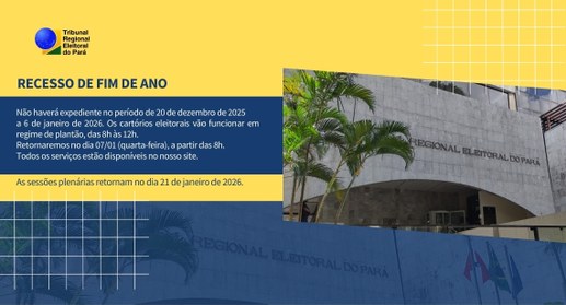 De acordo com a Resolução TSE n° 18.154/1992 e com a Portaria nº 24471/2025, o TRE do Pará estar...