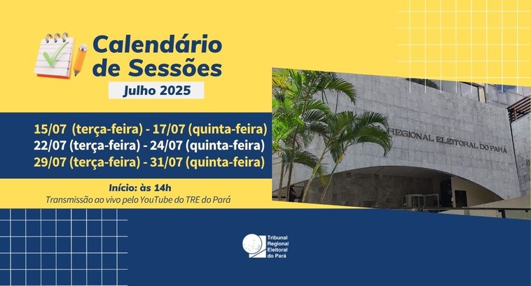 As sessões começam às 14h, em formato híbrido, na sede do Tribunal, com transmissão ao vivo pelo...