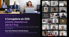 A reunião foi proposta e teve a participação da vice-presidente e corregedora regional eleitoral...