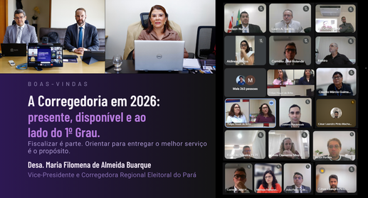 A reunião foi proposta e teve a participação da vice-presidente e corregedora regional eleitoral...