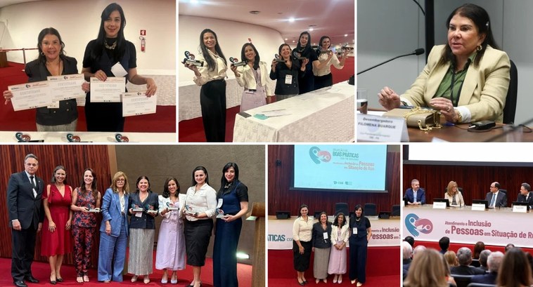 Corregedoria Regional Eleitoral do Pará recebe seis selos nacionais em Brasília A cerimônia de entrega dos Selos “Boas Práticas” e “Destaque Cidadania”, concedidos pela Correge...