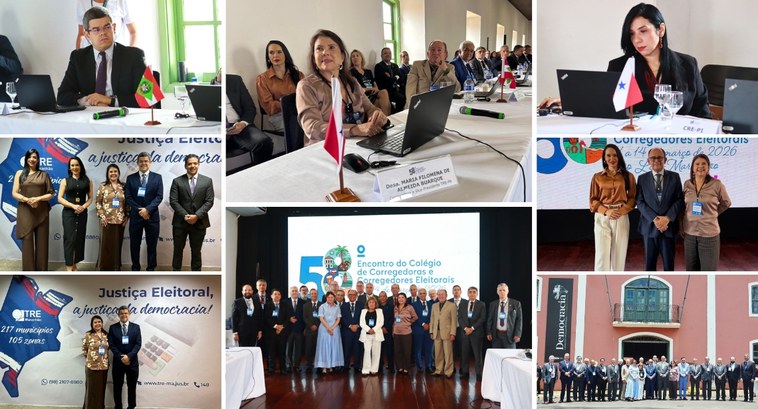 O evento ocorreu no plenário do TRE do Maranhão e no Convento das Mercês, em São Luís (MA).