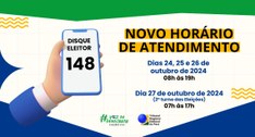 Dia 26, o serviço vai estar disponível das 8h às 19h. No dia da votação, o atendimento será das ...
