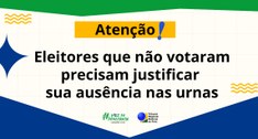 Quem deixou de votar no primeiro e no segundo turno das Eleições Municipais de 2024 precisa just...