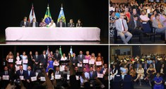 Durante a cerimônia, realizada na quinta-feira (19/12), foram diplomados as 25 vereadoras e vere...