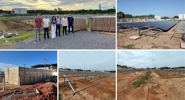 Em junho, duas carretas entregaram mais de duas mil placas solares, totalizando os 2.576 módulos...