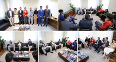 Encontro faz parte da sequência de visitas institucionais a órgãos da administração pública.