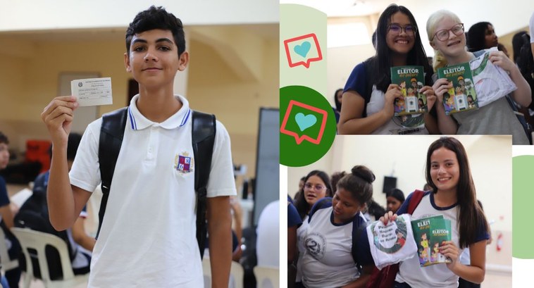 A programação teve palestras sobre cidadania, participação política, a importância do voto, além...