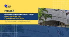 O atendimento presencial será retomado na segunda-feira, 18 de agosto, às 8h.
