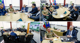 Reunião discutiu capacidade logística, possibilidades de atuação e prioridades para o apoio às E...