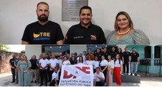 Presidente do Tribunal, desembargador Leonam Gondim da Cruz Júnior, foi representado pela direto...
