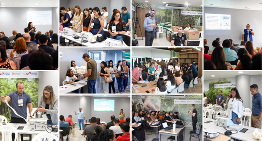 A programação reúne atividades práticas e teóricas e segue até sexta-feira (4), no Pavilhão da E...
