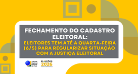 Cartórios eleitorais e postos de atendimento funcionam em horário especial no último dia de fech...