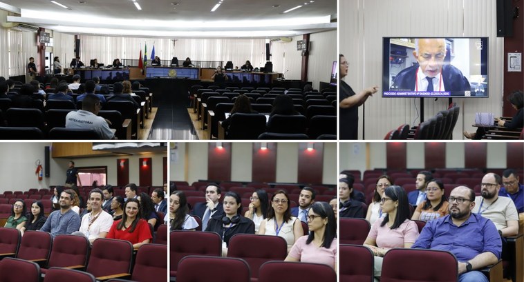 O desembargador-presidente José Maria Teixeira do Rosário conduziu a apresentação do documento d...