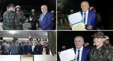 Desembargador José Maria Teixeira do Rosário foi condecorado em cerimônia no 2º Batalhão de Infa...