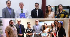 O grupo estava acompanhado do membro da Corte Eleitoral do Tribunal, juiz Marcus Alan de Melo Go...