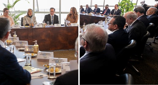 O encontro foi presidido pela presidente do Tribunal Superior Eleitoral (TSE), ministra Cármen L...