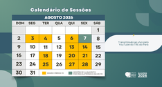 Sessões plenárias do mês de agosto já podem ser acessadas
