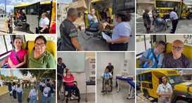 Com o projeto-piloto, o TRE do Pará garantiu transporte gratuito e adaptado para 29 pessoas com ...