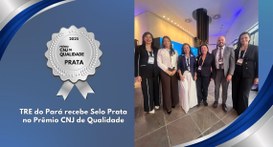 O prêmio foi recebido pela vice-presidente e corregedora do TRE do Pará, desembargadora Filomena...
