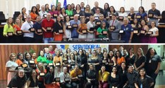 A solenidade de entrega das placas comemorativas fez parte da programação da Semana da (o) Servi...