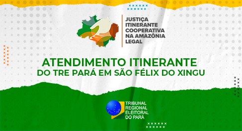 TRE do Pará integra I Edição do Programa Justiça Itinerante em São Félix do Xingu O programa, idealizado pelo Conselho Nacional de Justiça (CNJ), conta com as parcerias do Consel...