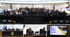 O encontro foi aberto pelo presidente do Tribunal, desembargador Leonam Gondim da Cruz Júnior.