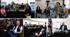 Foram sorteadas seis urnas para participar do Teste de Integridade, sendo uma com biometria e ou...